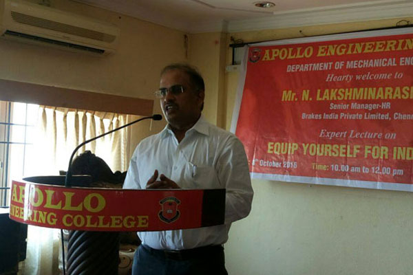 Equipment Yourself for Industry, organised by Dept of  Mechanical, on 08 Oct 2016